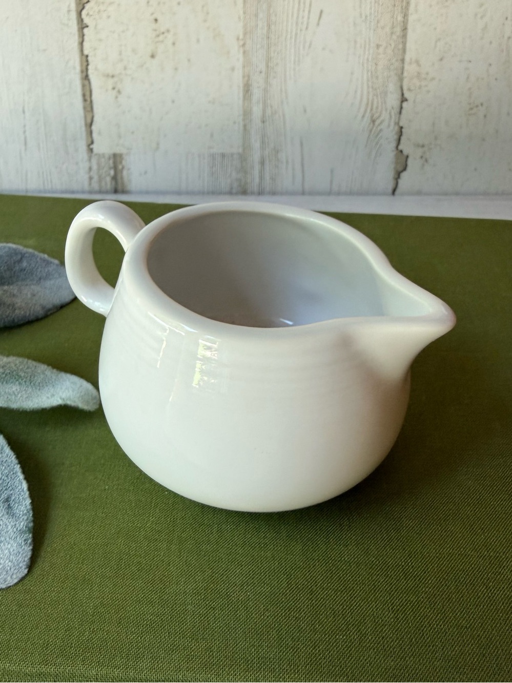 Fiesta White Ceramic Individual Creamer (Retired) Fiestaware Replacement